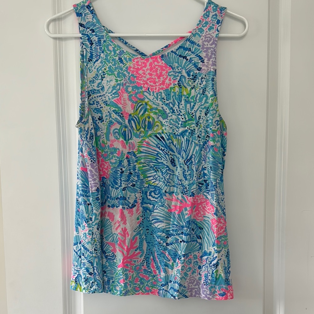 Lilly Pulitzer Kirsten Vibrant Sleeveless Top - Multicolor